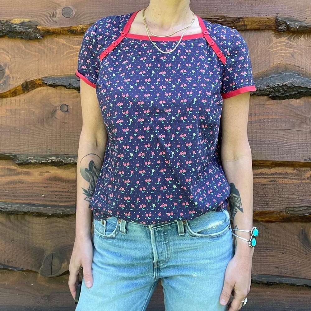 70’s Cherry Print Shirt
